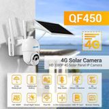 ESCAM QF450 HD 1080P 4G US Version Solar Powered IP Camera with 128G Memory  Support Two-way Audio & PIR Motion Detection & Night Vision & TF Card