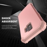 Voor Samsung Galaxy J2 Core PC + Siliconen driedelige Shockproof Protection Case (Rose Gold)