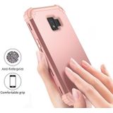 Voor Samsung Galaxy J2 Core PC + Siliconen driedelige Shockproof Protection Case (Rose Gold)