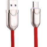 1m 2A Micro USB naar USB 2.0 Sync snelle lader datakabel voor Galaxy S7 & S7 Edge / LG G4 / Huawei P8 / Xiaomi Mi4 en andere Smartphones (rood)