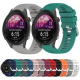 Voor Garmin Forerunner 255S 18mm effen kleur siliconen horlogeband