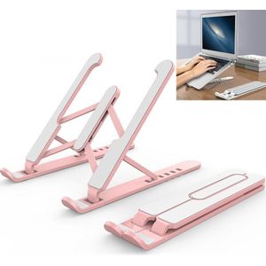 YMB1028 Draagbare opvouwbare desktopbeugel voor laptop / tablet onder de 15 6 inch (roze)