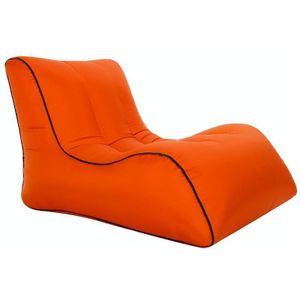 BB1803 opvouwbare draagbare opblaasbare bank enkele outdoor opblaasbare stoel  grootte: 70 x 60 x 55cm (oranje)