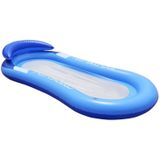 Volwassen drijvende RowLounge stoel water speelgoed opblaasbare bed met armleuning hangmat terug  grootte: 160 x 90cm (Noble Blue)