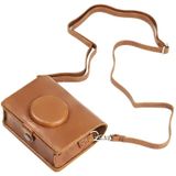 Retro Full Body Camera PU lederen tas tas met riem voor fujifilm instax mini evo