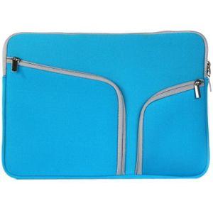 MacBook Pro 15 inch Handtas Laptop Tas met draagriem  dubbele pocket en ritsen (donker blauw)