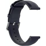 Voor Huawei Horloge 3/3 PRO 22mm Ronde Tail Lederen Vervanging Strap Horlogeband (Navy Nlue)
