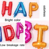 2 stks 16 inch Happy Birthday Brief Aluminium Film Ballon Verjaardag Party Decoratie Specificatie: (US Version Silver))