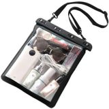 2 PCS Multifunctionele Single Shoulder Outdoor Transparante Waterdichte Tas voor mobiele telefoon kleine voorwerpen (Zwart)