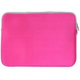 MacBook Air 13 inch Handtas Laptop Tas met draagriem  dubbele pocket en ritsen (hard roze)