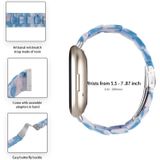 Voor Fitbit Versa 3 / Sense Universal Resin horlogeband (blauw roze)