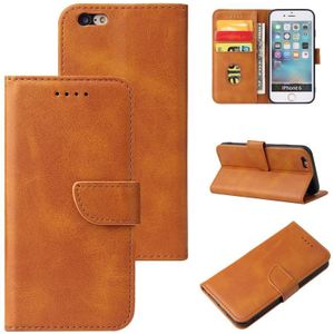 Calf Texture Buckle Horizontal Flip Leather Case with Holder & Card Slots & Wallet For iPhone 6 Plus & 6s Plus(Khaki)