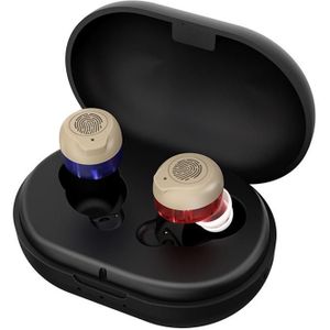 GM-902 Wireless Magnetic Charging Bluetooth Hearing Aids Elderly Sound Amplifier(Red Blue+Black)