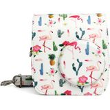 Flamingo Cactus patroon PU leder beschermende Case cameratas voor FUJIFILM Instax Mini 7S / 7C Camera