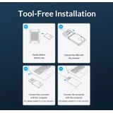 ORICO UTS1 Type-C / USB-C USB 3.0 2 5-inch SATA HDD-adapter met 12V 2A voedingsadapter  kabellengte: 0 3 m (AU-stekker)