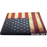 MacBook Air 11.6 inch Retro USA vlag patroon hard Kunststof Hoesje / Case