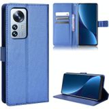 Voor Xiaomi Mi 12 / 12x diamant textuurleren telefoonhoesje