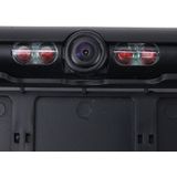 European Car License Plate Frame Rear View Camera  Size: 52.8cm x 12.6cm(Black)