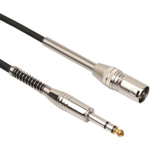 30cm XLR 3-pins Male naar 1/4 inch (6.35 mm) vrouwelijke Plug Stereo Audio snoer microfoonkabel