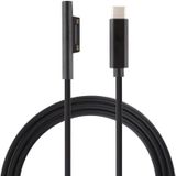 USB-C/type-C naar 6 pin magnetische mannelijke laptop stroom laadkabel voor Microsoft Surface Pro 6  kabel lengte: ongeveer 1.5 m