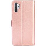 Voor Samsung Galaxy Note10 + Zipper Bag PU + TPU Horizontale Flip Lederen Case met Houder & Card Slot & Portemonnee & Lanyard (Rose Gold)