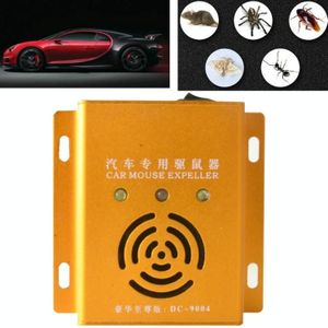 Car Mouse Repeller Ultrasone Elektronische Auto Muis Repeller Geluid en licht gecombineerde muis en insect repeller (goud)