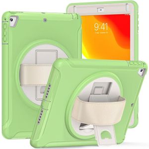 360 graden rotatie pc + TPU tablet case voor iPad 9.7 2018/2017 (Matcha Green)