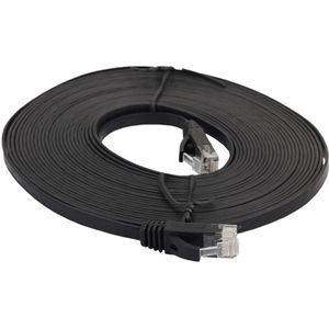 5m CAT6 ultra-dunne platte Ethernet LAN netwerkkabel  Patch leiden RJ45(Black)