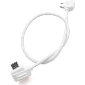 STARTRC 30cm micro USB naar micro USB converterende connector data kabel voor DJI Mavic Mini/Air  Shark afstandsbediening (wit)