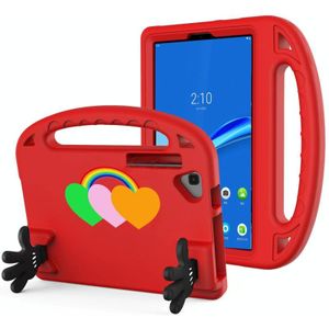 Voor Lenovo Tab M10 Plus Liefde Kleine Palm Houder EVA Tablet Case (Rood)