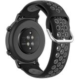 Voor Huawei Watch GT2 42MM 20mm Clasp Two Color Sport Polsband Watchband (Zwart + Grijs)