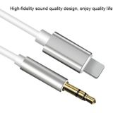 8 Pin tot 3 5 mm AUX Audio Adapter Cable  Lengte: 1m (wit)