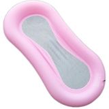PVC opblaasbare drijvende water bed mesh bottom water hangmat lounge stoel opblaasbare drijvende bed (roze)
