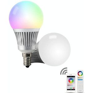 FUT013 5W E14 RGB + CCT LED Bulb AC100~240v 2.4g WiFi Afstandsbediening Dimbare Led-verlichting