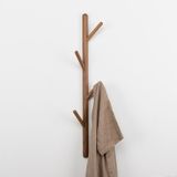 Creatieve boom-vormige massief hout trijp kapstokkleed kleding opknoping Rack  maat: 75x3cm  Black Walnut