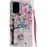 Voor Samsung Galaxy Note 20 3D Painting Horizontale Flip Lederen case met Holder & Card Slot & Lanyard(Girl Under The Tree)