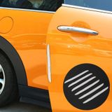 6 stuks universele auto deur anti-collision strip bescherming bewakers Silicon TRIMs stickers (wit)