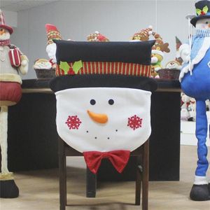 Sneeuwpop patroon diner tafel stoel Cover kerstversiering