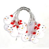 1 5 m Snowman LED vakantie String licht  10 LEDs 2 x AA batterijen vak aangedreven warme Fairy decoratieve Lamp voor Kerstmis  Party  slaapkamer (kleurrijke licht)