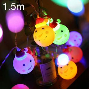 1 5 m Snowman LED vakantie String licht  10 LEDs 2 x AA batterijen vak aangedreven warme Fairy decoratieve Lamp voor Kerstmis  Party  slaapkamer (kleurrijke licht)