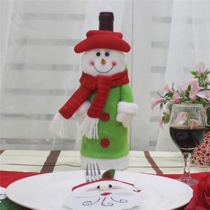 Sneeuwpop patroon wijnfles tas kerstversiering
