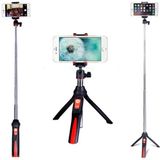 Benro MK10 mobiele telefoon Live Bluetooth Afstandsbediening Selfie Stick Statief (Oranje)