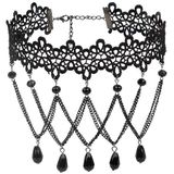 Fringe Kant Gothic Lolita Vintage Ketting  Stijl: 1534