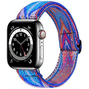 Elastische horlogeband voor Apple Watch Series 6 & se & 5 & 4 44mm / 3 & 2 & 1 42mm(02)