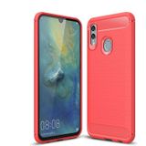 Koolstofvezel textuur TPU schokbestendig geval voor Huawei Honor 10 Lite/P Smart 2019