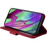 Voor Samsung Galaxy A40 GQUTROBE haakse lederen telefoonhoes