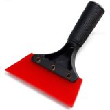 Plastic Bull Bar Film Squeegee Car Glass Cleaning Tools (Rood met handvat)