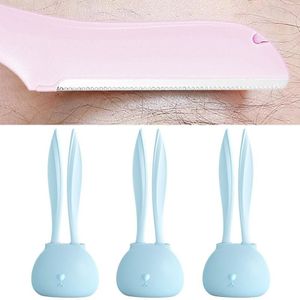 3PCS Beginner Cute Rabbit Mini Safety Wenkbrauwslijper (Bingyue Blue)