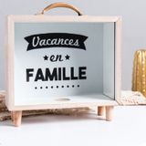 Creatieve houten kunst verse Piggy Bank slaapkamer Desktop Decoratie ornamenten Sundries opbergdoos  stijl: omgaan met houten opbergdoos-B