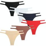 1346 Ice Silk naadloze string vrouwelijk sexy bikini-ondergoed met lage taille  maat: S